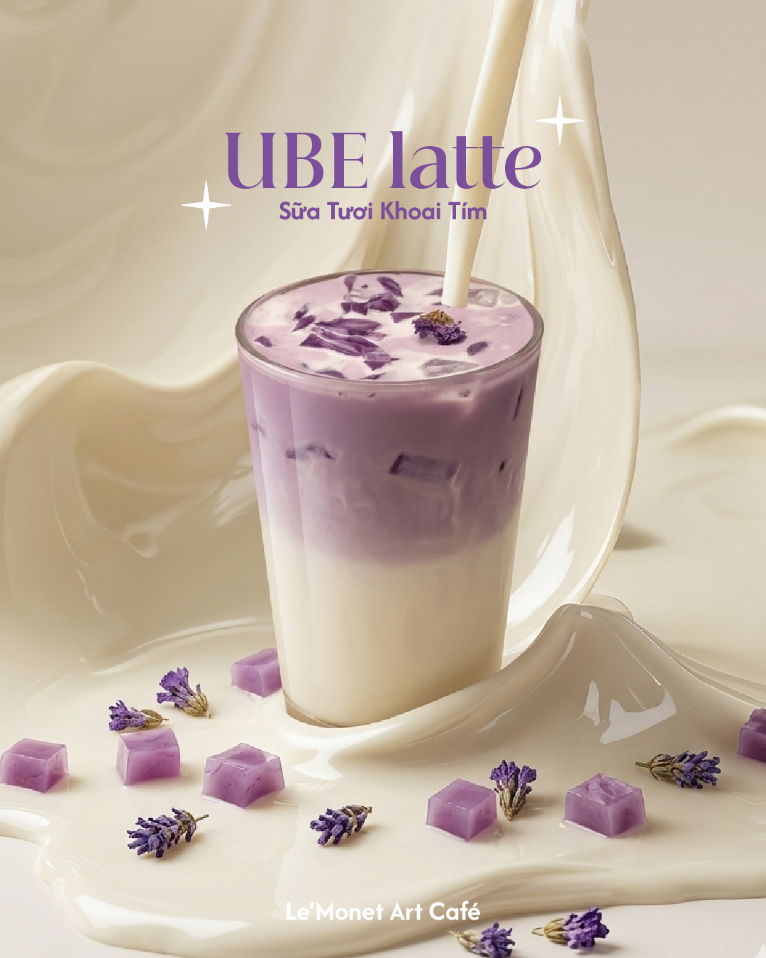 UBE latte